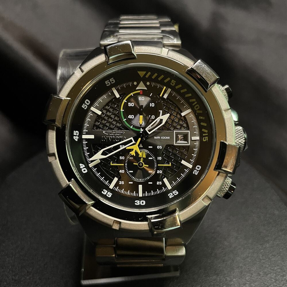 Invicta Aviator Chronograph Black Dial Men's Watch 28108